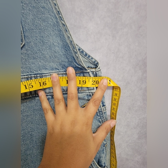 Gap Denim Sz XL Slouchy Overalls Medium Blue - Straight - Picture 4 of 5